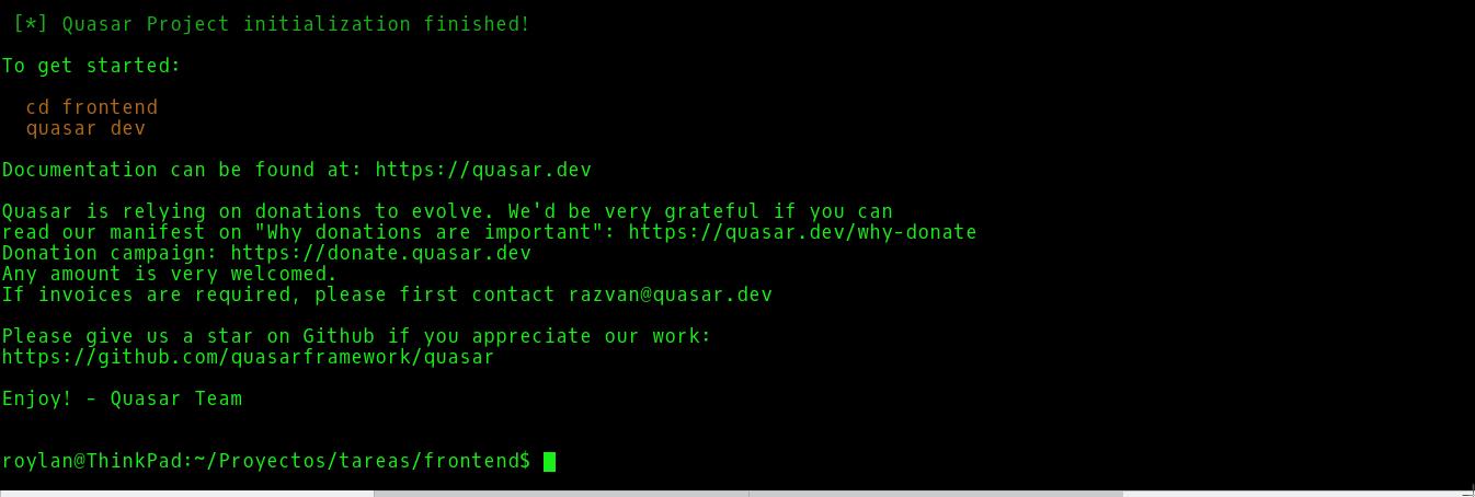 Final nuevo proyecto Quasar