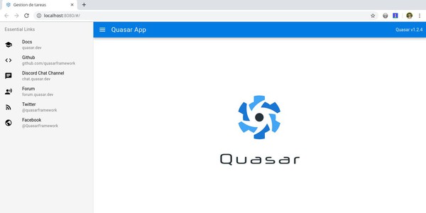 Lección 2: Creando nuestro primer proyecto con Quasar Framework
